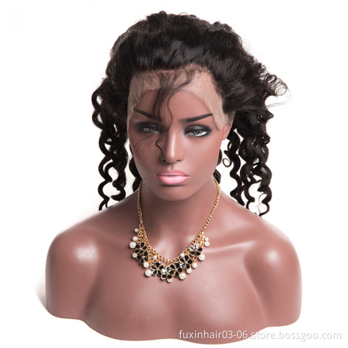 Xuchang Fuxin Human Hair 13x6 34 Inch Curly Top Quality Lace Frontal Wigs Deals Vendor Brazilian Water Wave Full Lace Wigs